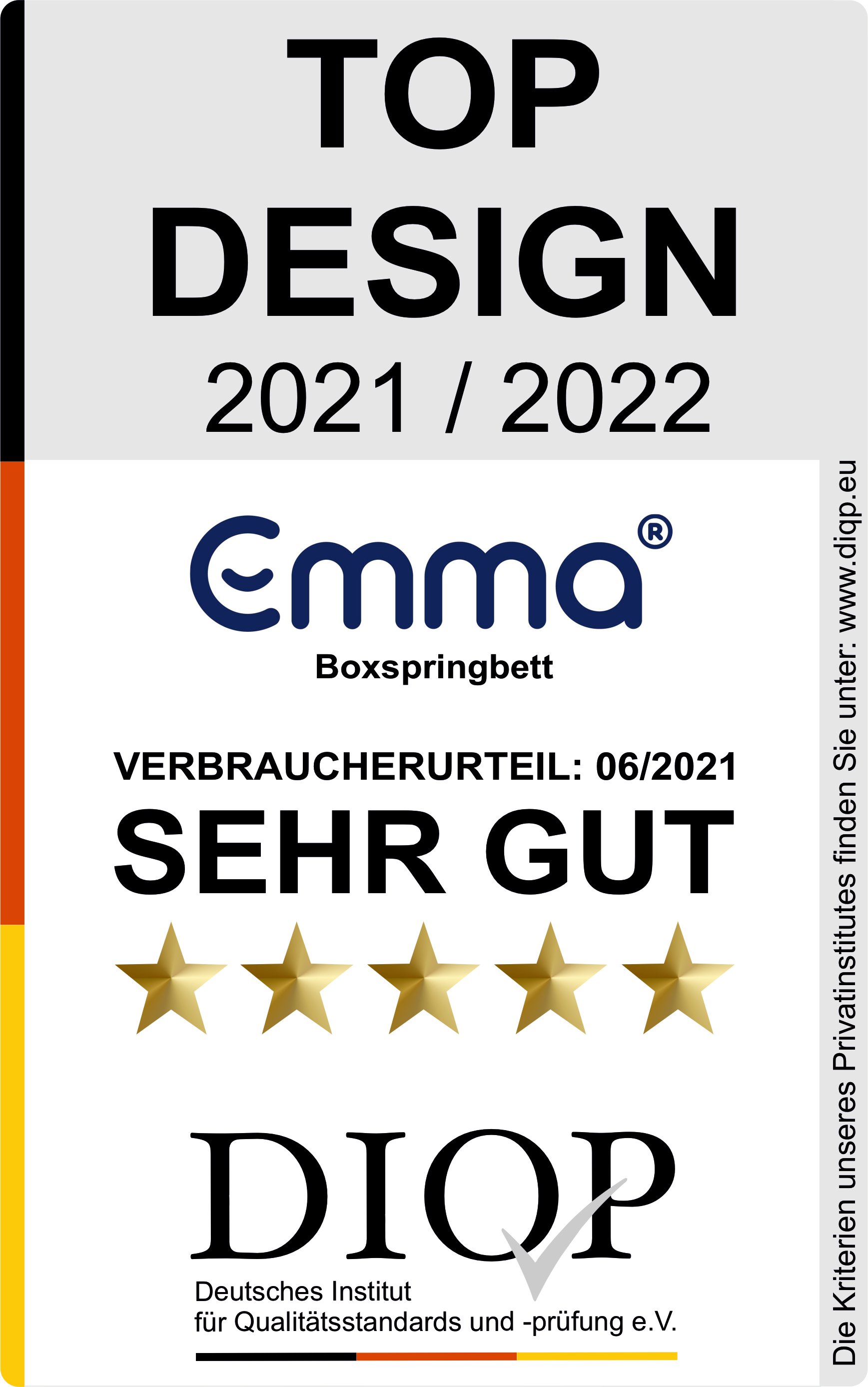 DIQP Top Design Auszeichnung 2021