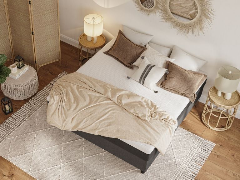 Cama Box Emma para todos os tipos de colchões
