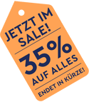 Jetzt 35% sparen! Unser Sale - 35% Rabatt