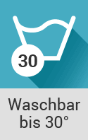 Wäschezeichen bis 30 Grad waschbar