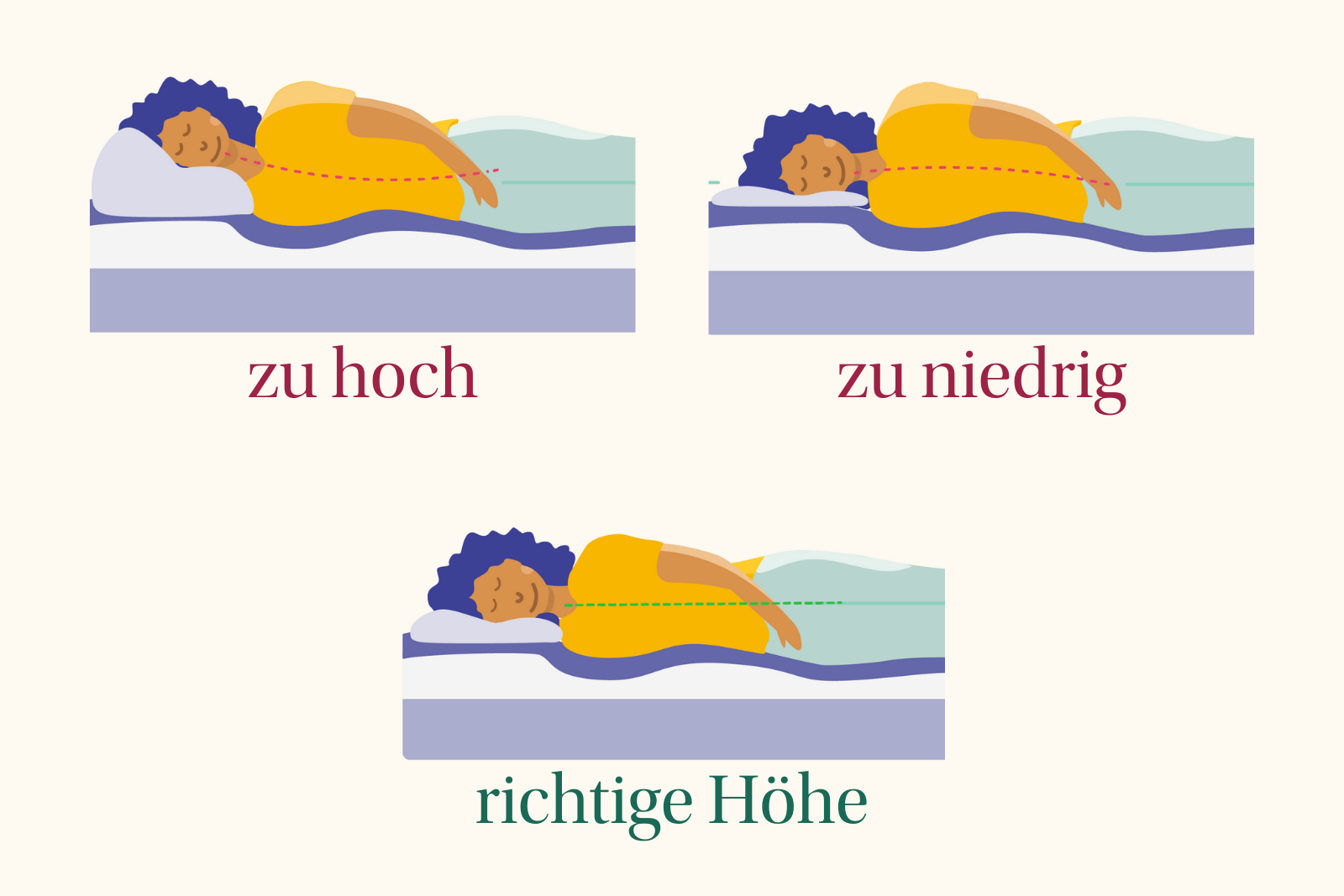 Seitenschläfer Emma Kissen